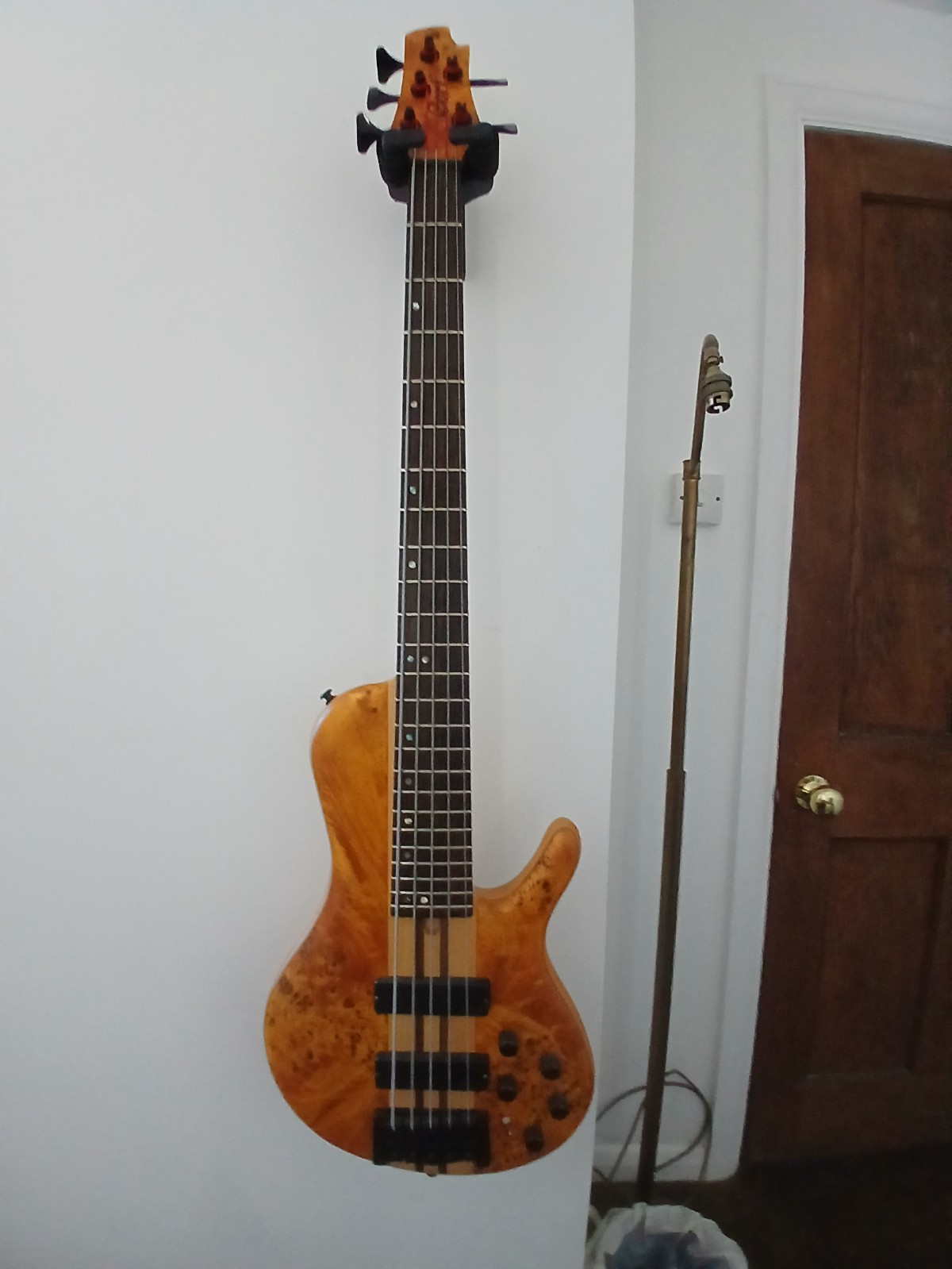 Cort Artisan A5 Plus SC, Open pore, 5 string bass, mint condition