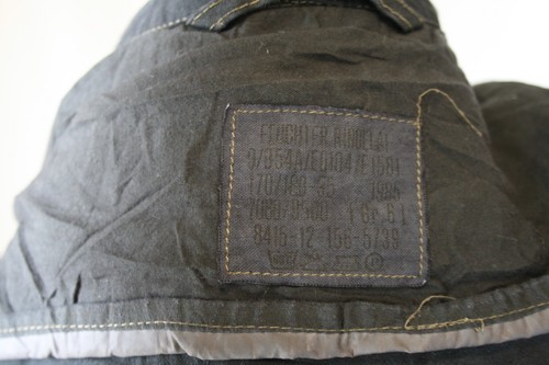 Vtg 1985 German Feuchter black Military Parka coat mod punk sz small revival - Picture 14 of 14