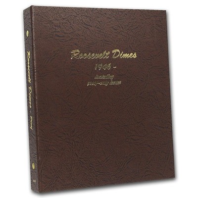 US Roosevelt Dime Coin Album 1946 - 2023 with Proof #8125