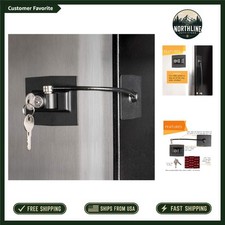 Alloy Steel Refrigerator Lock - Easy One-Handed Key Operation for Security