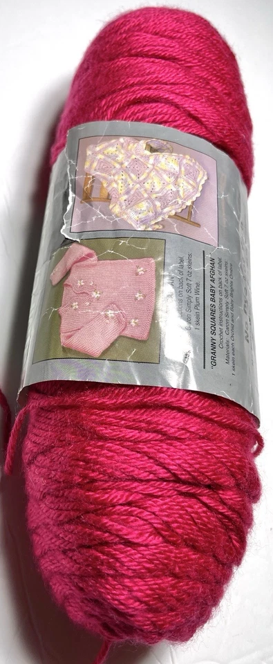 CARON SIMPLY SOFT yarn  1 Partial Pk. RUBINE RED I Combine Shipping, See detail - Image 4 of 4
