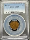 1914-D LINCOLN CENT PCGS VF35 01XXE26