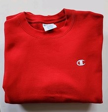 Champion Reverse Weave Crewneck Sweatshirt Size Large Red EUC