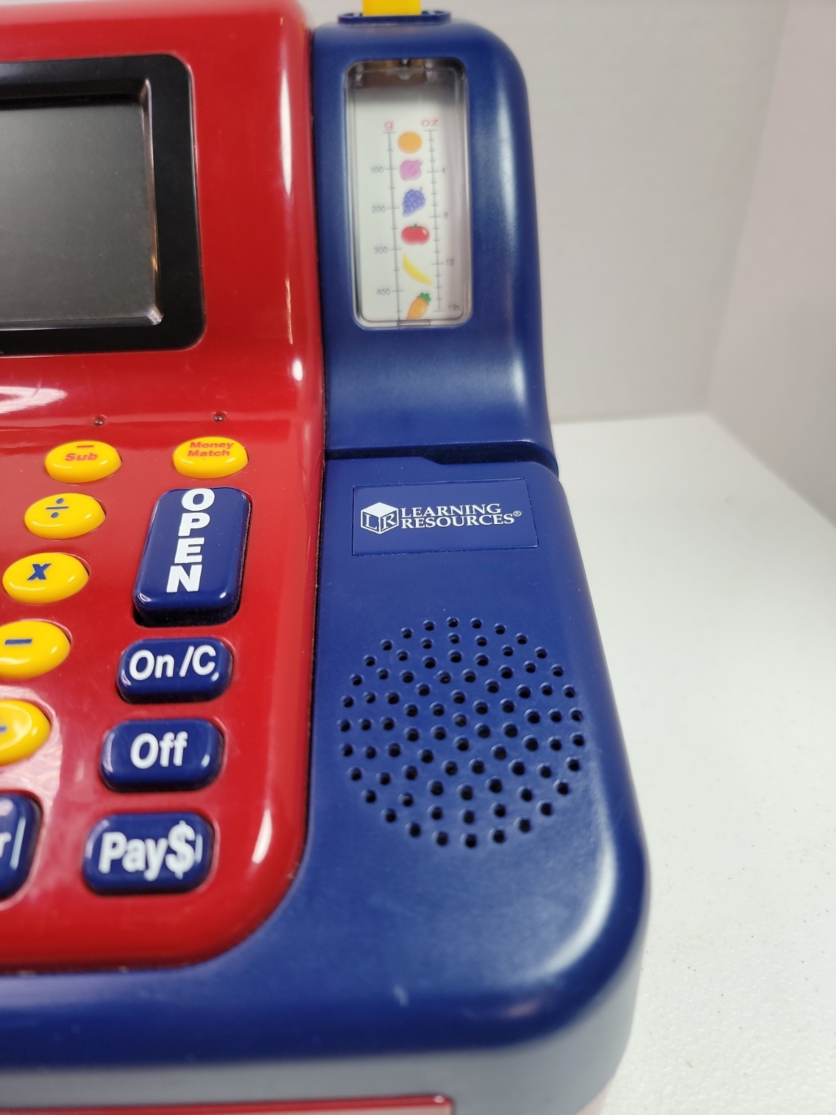 как выглядит Learning Resources Pretend Play Calculator Cash Register Toy Register Red Blue фото