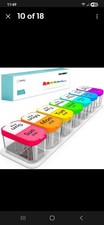 Daviky Extra Large Pill Box Organizer 7 Day, Weekly Pill Box 2 Times a Day,AM PM