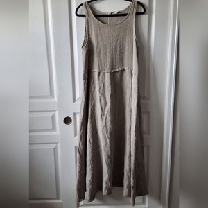 knee length dresses for ladies August Night Linen Dress