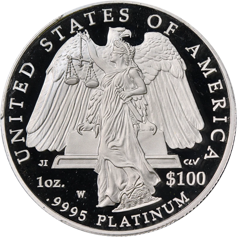 2008-W Platinum American Eagle $100 PCGS PR70 DCAM Blue Label - Image 2 of 4