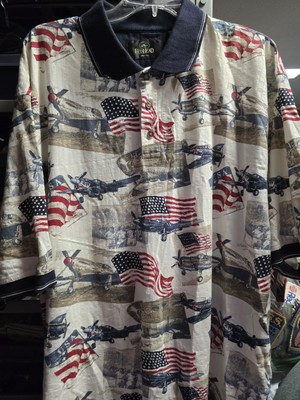 Mens Patriotic USA Polo By Redhead 2XL
