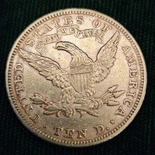 Philadelphia 1893 Year Eagle $10 US Gold Coins (Pre - 1933) for