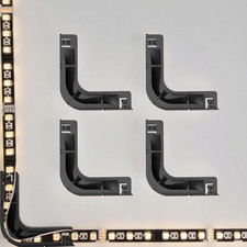 LED Corner Light Strip Connector - TV Strip Corner Brackets for Seamless Connect