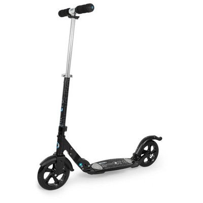 Micro Flex 200 mm Scooter Black Matte PU Rollen Faltbar Erwachsene City Pendler