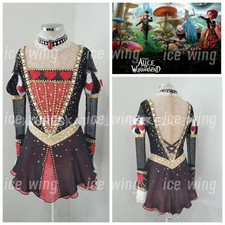 Figure Skating Dress Ice Skating Dress Spandex Competition Skating Wear black