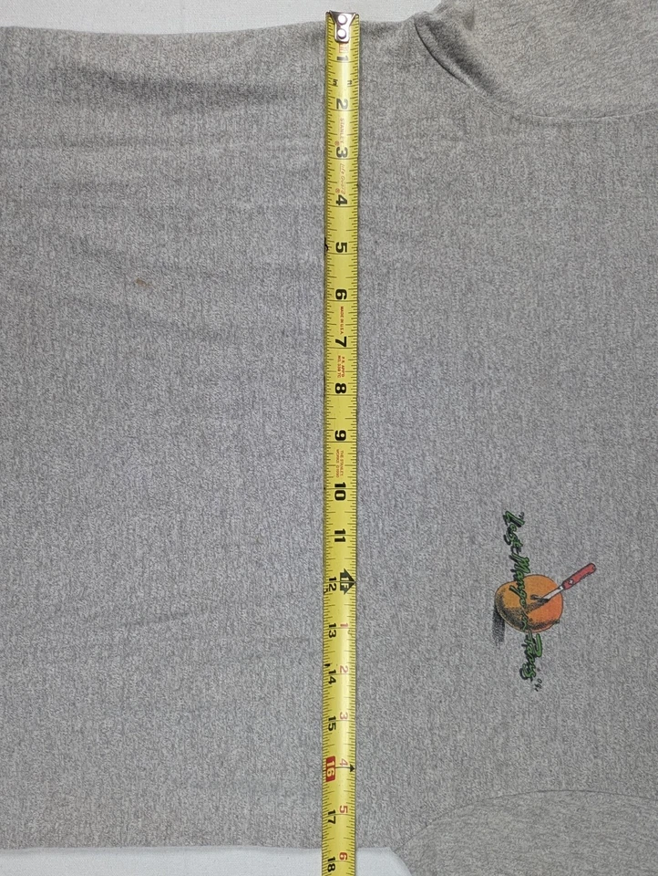 Camisa De Colección Años 80 S/M Jimmy Buffett Last Mango 1985 Gira de Conciertos Puntada Única Gris Foto 4 de 4