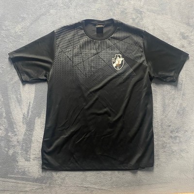 Braziline Vasco da Gama Soccer Jersey Mens XL Black Excellent Graphic Crest