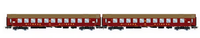Rivarossi HR4419 Dr 2 Schlafwagen Osshd Wlab Rot, H0 1:87 Dc Analog