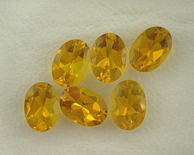 TWO 7x5 7mm x 5mm Oval Cut Madeira Color Quartz Citrine Gem Stone Gemstone 