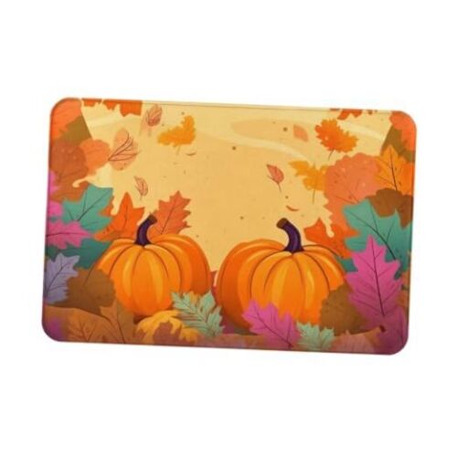 Entrance Welcome Door Mat, Soft Kitchen Rugs Outdoor Floor Colorful Fall Leaves