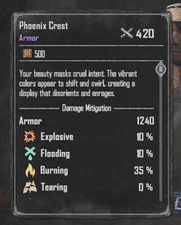 Phoenix Crest Armor Skull And Bones