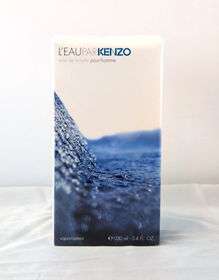 L'Eau Par Kenzo Pour Homme Men 3.4 oz Eau de Toilette Spray New In Box Sealed