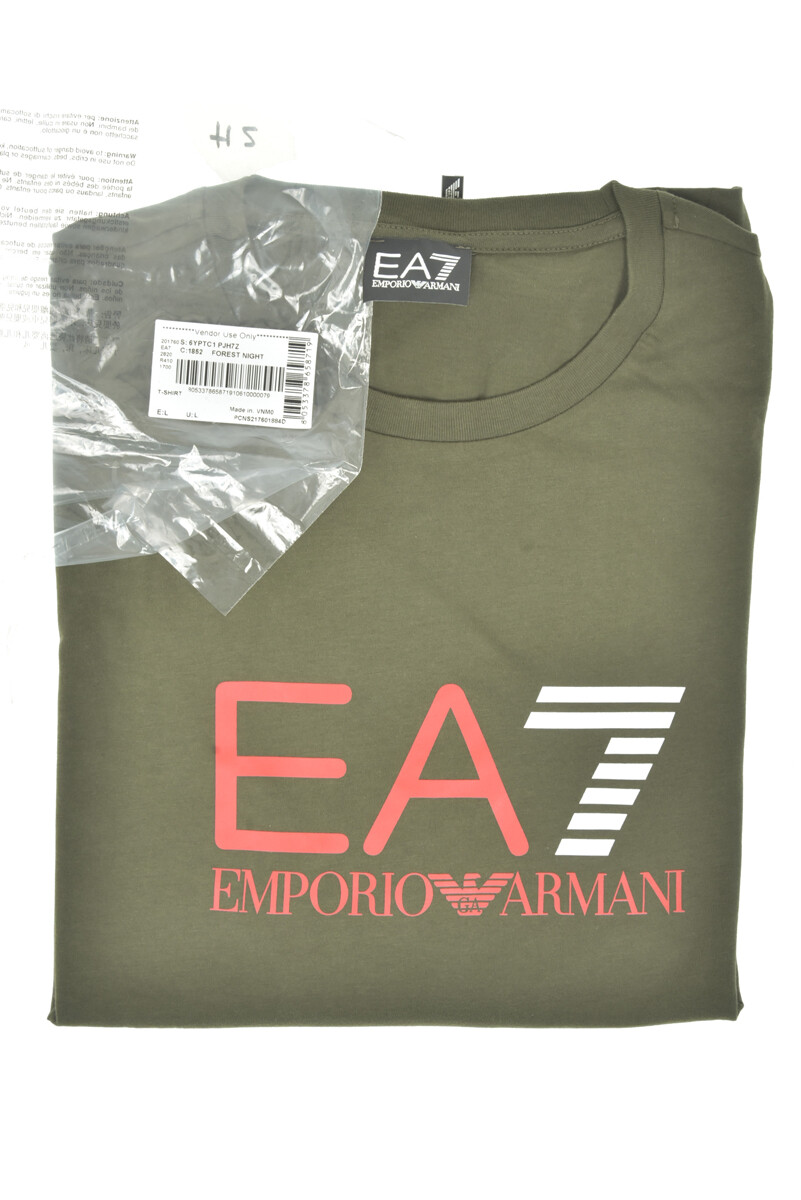 Emporio Armani EA7 T-Shirt Sweatshirt Man Green 6YPTC1PJH7Z