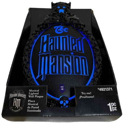 Disney's Haunted Mansion Wall Plaque Musical Light Up New in box - Picture 3 of 3