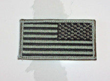 AMERICAN MADE IN THE USA SAGE GREEN & BLACK HOOK AND LOOP FLAG MILITARY