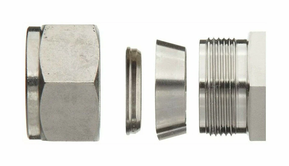 1/4" Tube x 3/8" MNPT  316s  Straight Fitting SSP Griplok  ISSG4MC6 - Image 2 of 2