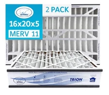 Trion Air Bear 259112-104 (2-Pack) - 16" x 20" x 5" Pleated Air Filter, MERV 11