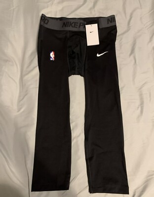 Nike Pro NBA Player Issued 3/4 Compression Tights Black Sz Med T DN1547-010 NWT