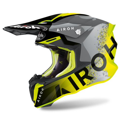 Casco Motocross Airoh Twist 2.0 Giallo | eBay