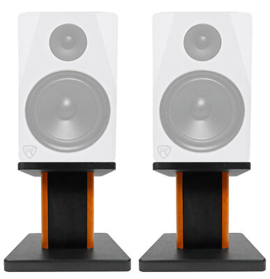 Rockville 8” Wood Studio Monitor Speaker Stands For Rockville APM8W
