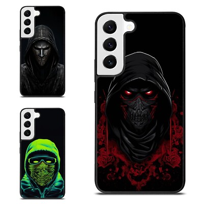 Hard Black Cover For Samsung Galaxy Z Fold Flip 3 4 5 6 anonymous mask