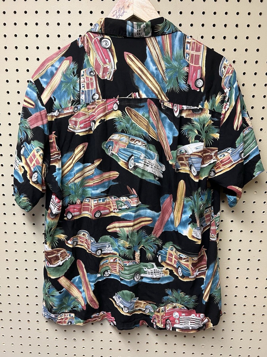 Vintage Diamond Head Sportswear Hawaiian Shirt Woodie Surf Wagons