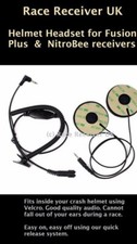 Race Receiver in helmet ear phones Oval Brisca F2 Orci Spedeworth black receive