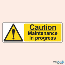 Caution Maintenance In Progress Construction Sign