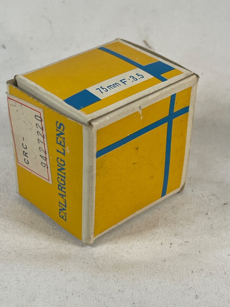 FUJIMOTO 75mm F/3.5 ENLARGING LENS No. 76060 New in Original Box