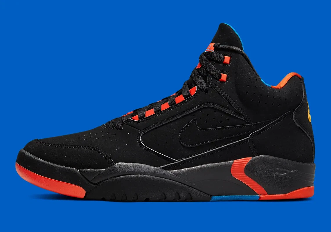 Nike Air Flight Lite Mid II 1992 Black Orange Blue Gold DQ7687-001 