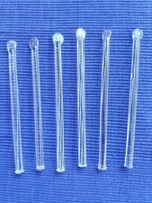 Glasstäbe, Cocktailstäbe, Glas, Party, 8 Stück 7mm x 130mm lang, 2 andere dickte