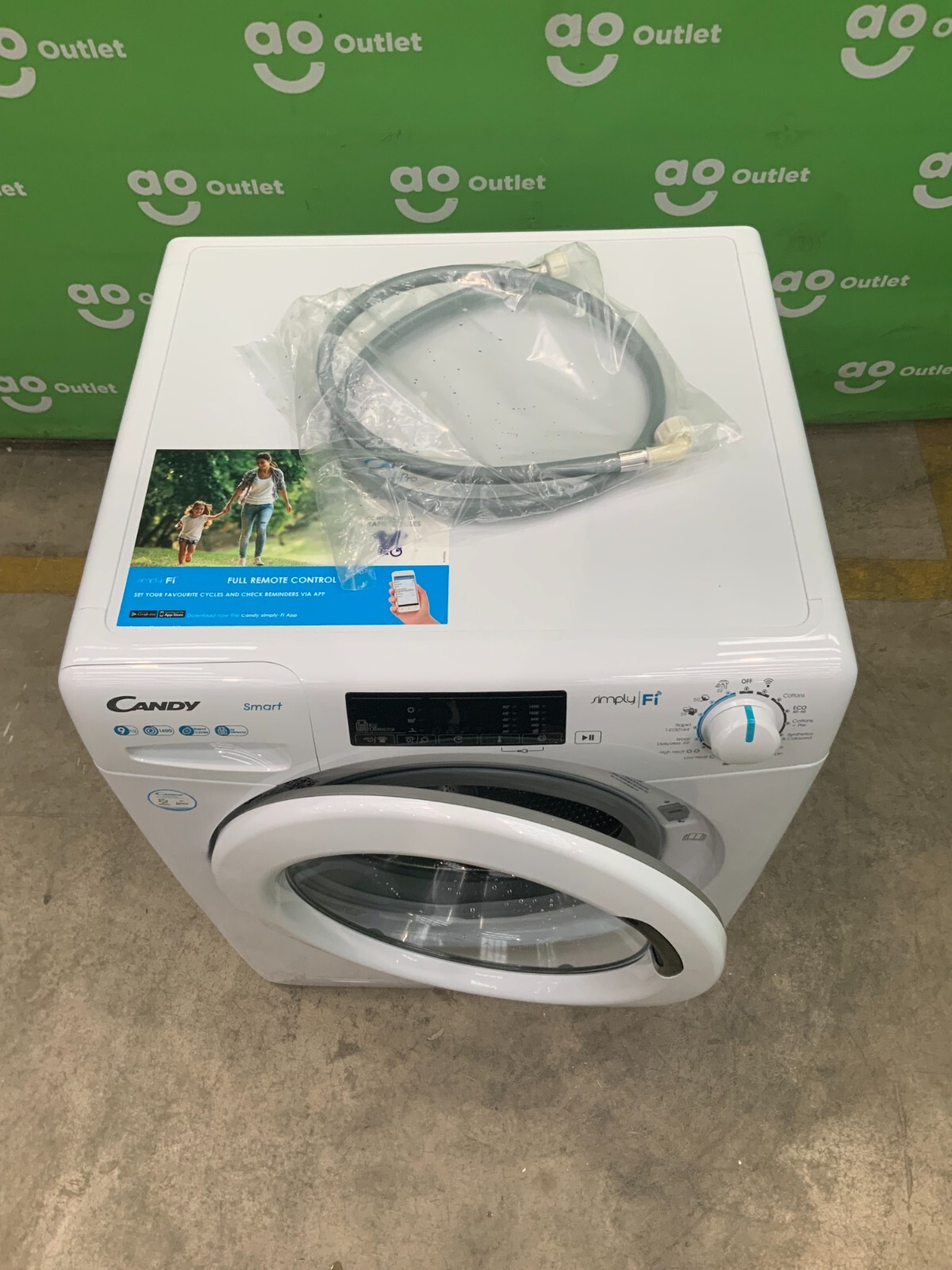 Candy Washer Dryer CSOW4963TWCE Smart Pro 9Kg/6Kg White E Rated 