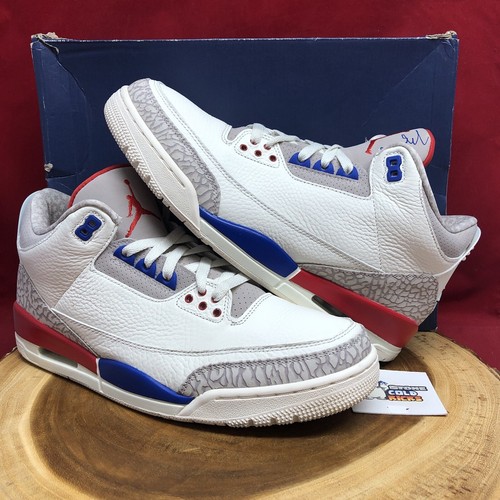Nike Air Jordan 3 Retro International Gr. 11 OG III 136064-140 Rot Weiß Blau ��