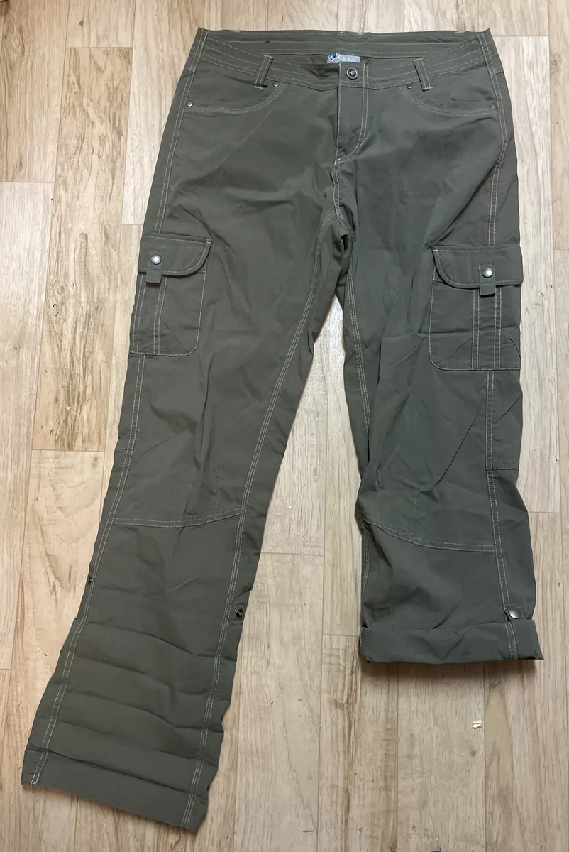 Kuhl Women s Splash Roll Up Cargo Pants Vintage Patina Dye Khaki