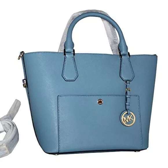 MICHAEL KORS Greenwich Large Saffiano Leather Satchel Bag - Clothing from  Circle Fashion UK