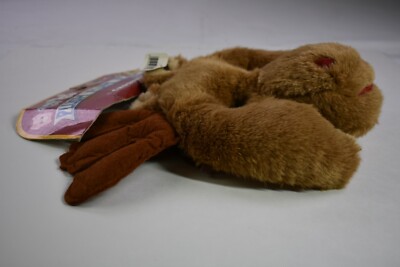 Vintage NOS Chosun Plush Fun Face Moose Brown Stuffed Animal Mask