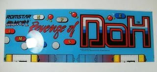 RARE! ORIGINAL ROMSTAR ARKANOID 2, II REVENGE OF THE DOH 1987 MARQUE NOT PERFECT