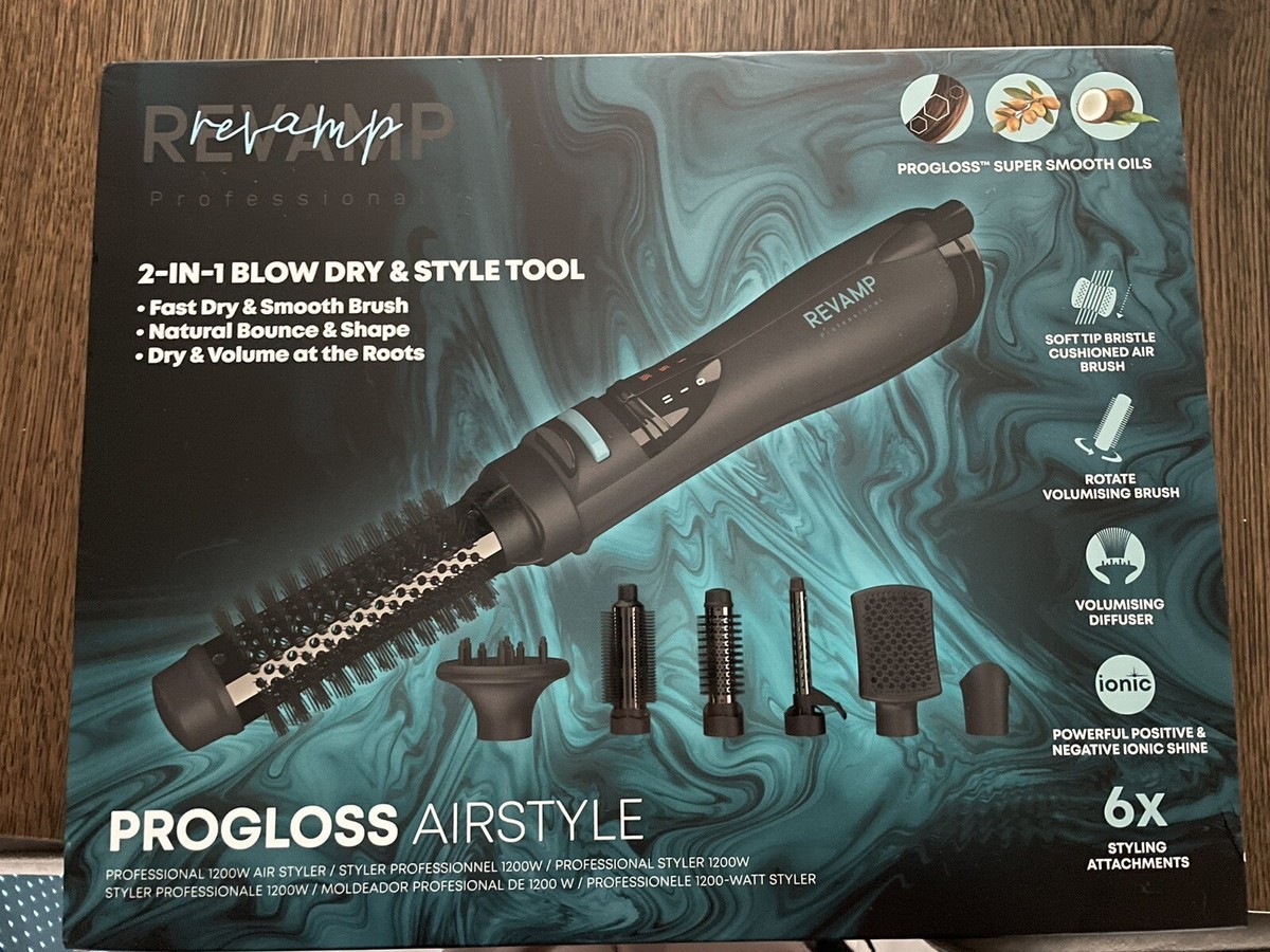 Revamp Progloss Airstyle Blow Dry Hair Brush Hair Styler