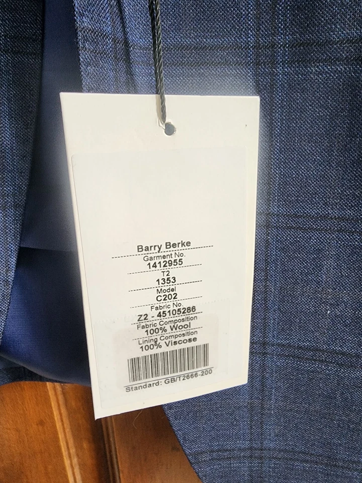 NUEVO Abrigo Deportivo Bond & Bari A MEDIDA Azul Ventana Talla 46 Foto 4 de 4