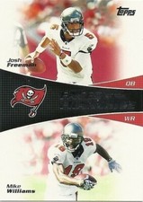 JOSH FREEMAN & MIKE WILLIAMS TOPPS FACES of the FRANCHISE FF-FW  BUCCANEERS