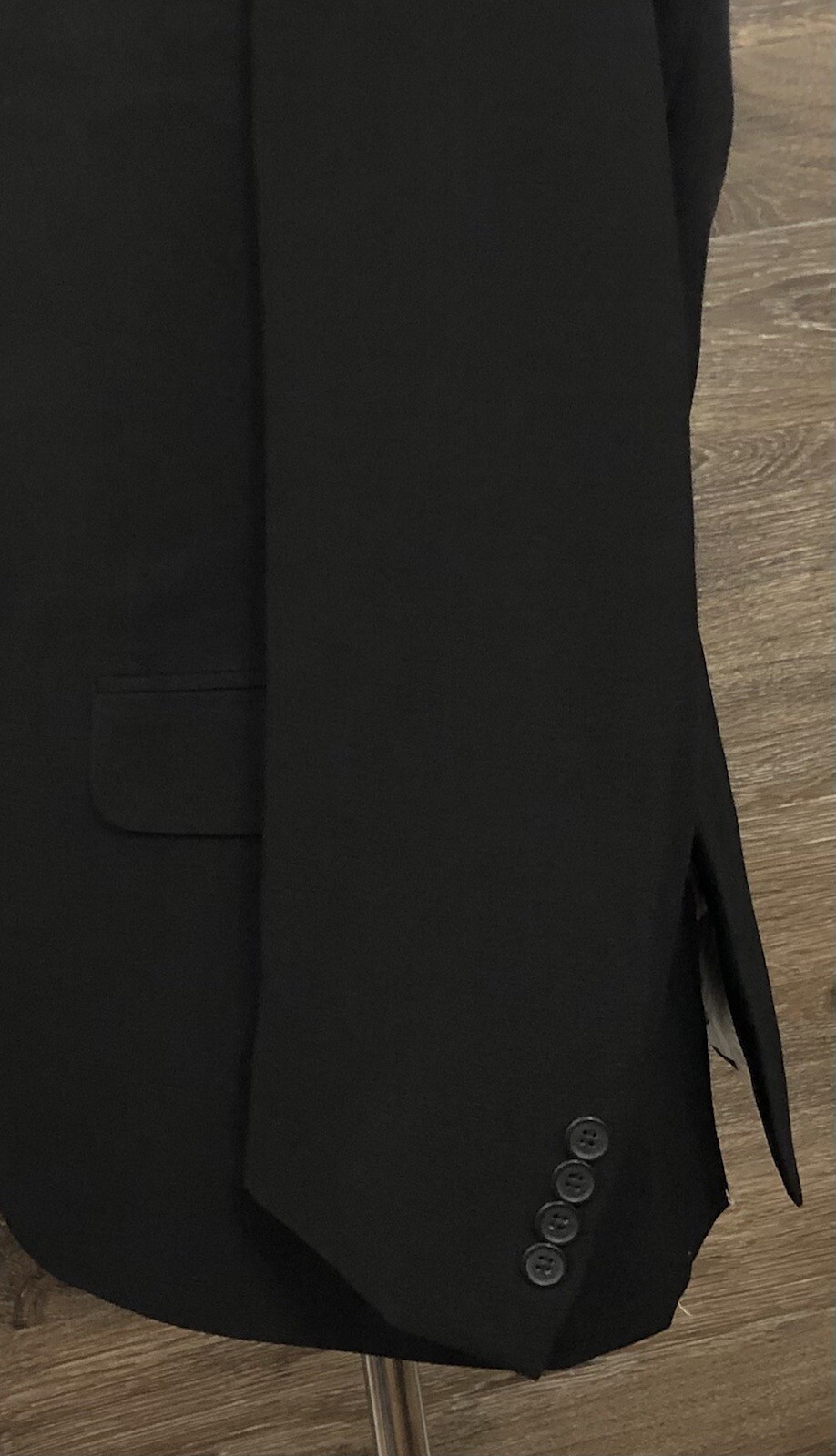 Stafford Essentials Men Solid Black Polyester 2-B… - image 8