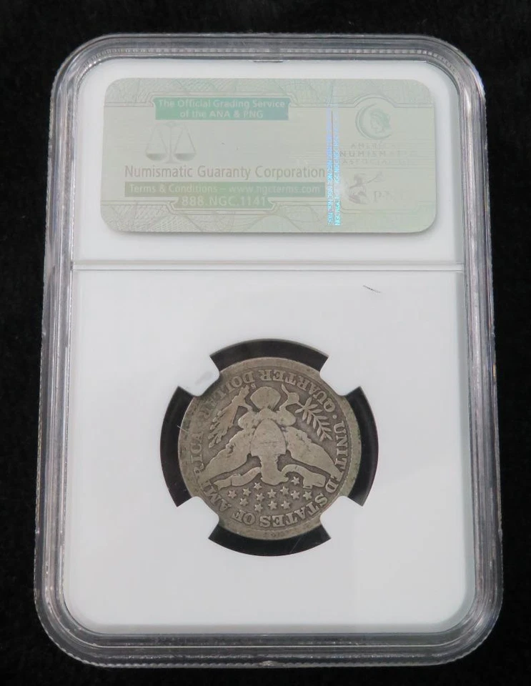 1897-S Barber Quarter * Key Date * NGC Graded G4 * San Francisco Mint - Image 4 of 4