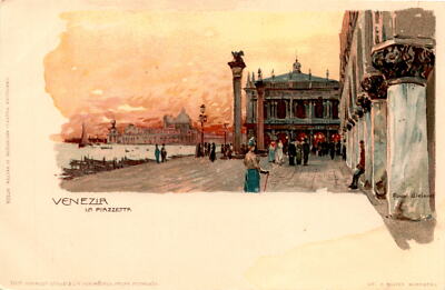 VENEZIA LA PIAZZETTA Manuel Alieland EDIT SCHMIDT-STAUB  C NORIMBERGA P Postcard